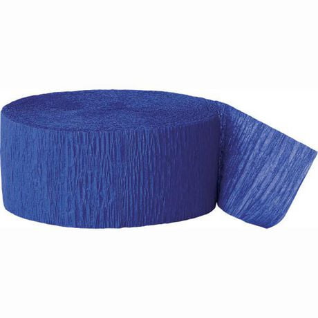 Royal Blue Crepe Streamer, 81 ft, Includes 81ft of streamers