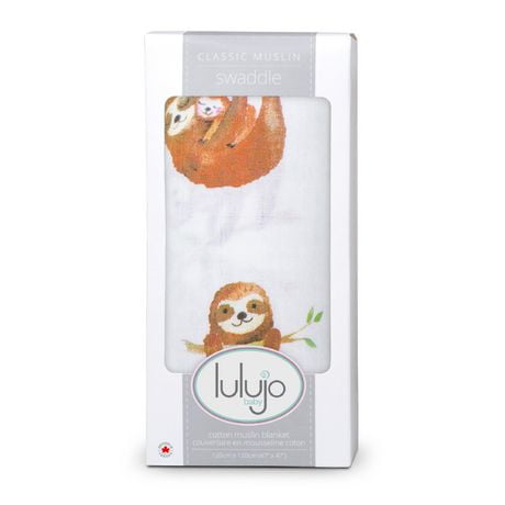 Lulujo Couverture D Emmaillotage De Coton De Mousseline De Bebe Couverture D Allaitement Poussette La Paresse Walmart Canada