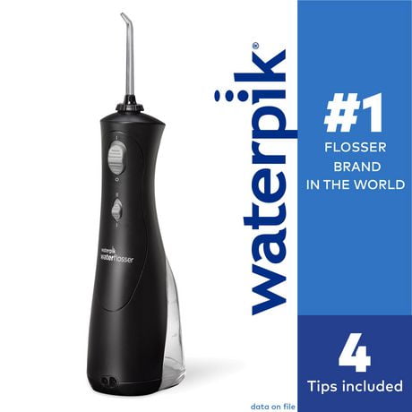 Waterpik Cordless Plus Water Flosser Black, Cleans deep between teeth