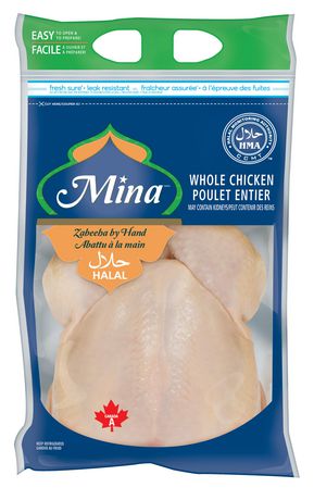 Mina Halal Fresh Whole Chickens Walmart Canada