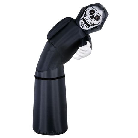 Occasions Airflowz Animated 6ft Gonflable Lurking Reaper w / Red Eyes Lights