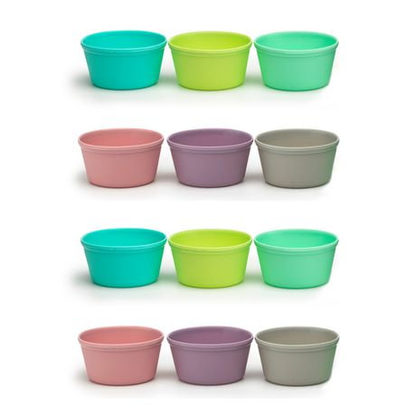 Melii Rainbow Silicone Food Cups -12pcs