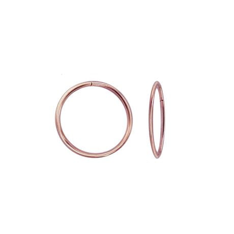 Luxury Designs 10k Rose Gold Hoop Earring