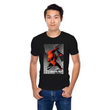 Men's Marvel Spider Leap Short Sleeve T-Shirt