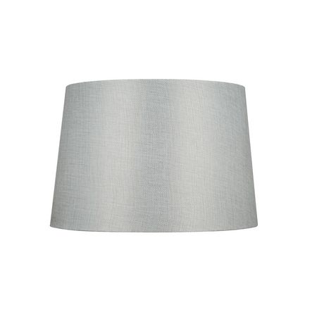 Hometrends 15 Grey Textured Tapered, Light Grey Textured Lamp Shade