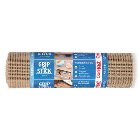 Con-Tact Grip n' Stick 12"x8' Adhesive Liner