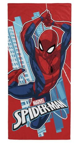 Marvel Spider-Man 'Go Spidey' Kids Beach Towel, 100% Cotton | Walmart ...