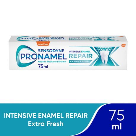 Sensodyne Pronamel Toothpaste for Enamel Care, Intensive Tooth Enamel Repair, Daily Fluoride Toothpaste, Extra Fresh, 75ml, Extra Fresh, 75ml
