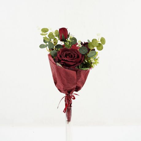 Bouquet de roses rouges Lerman Decor emballé Bouquet de roses rouges