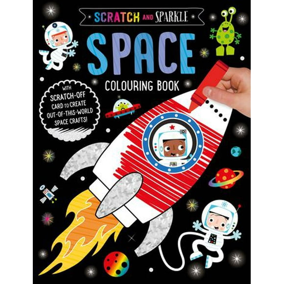 Livre de coloriage Scratch and Sparkle Space Espace Scratch et Sparkle 28 pages
