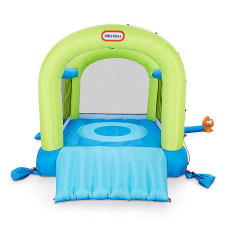 Little Tikes Splash 'n Spray indoor/outdoor 2-in-1 Wet or Dry Inflatable Bounce House for Kids