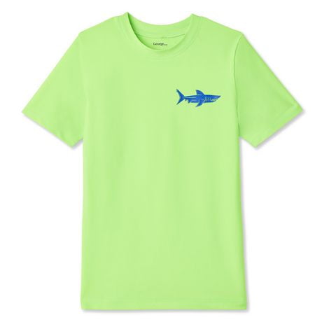 boys short sleeve rash guard