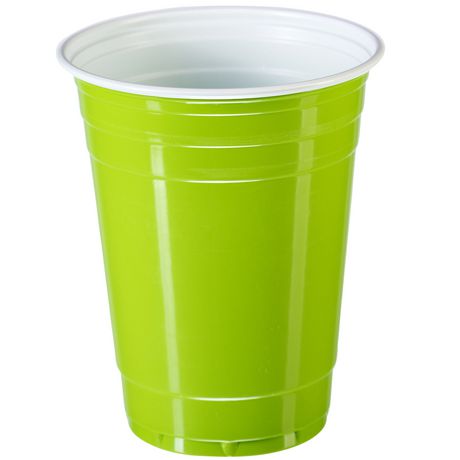 coloured disposable cups