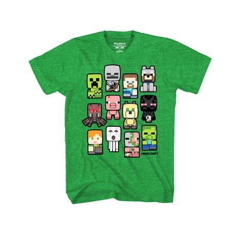 Boys Minecraft Bobble Mobs Roll Call T-Shirt | Walmart Canada