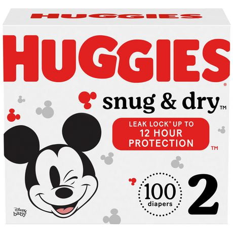 Huggies Snug & Dry Baby Diapers, Giga Pack, Sizes: 1-6 | 108-54 Count