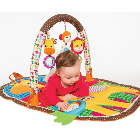 Infantino Llc Take Play Safari Activity Gym Play Mat Walmart