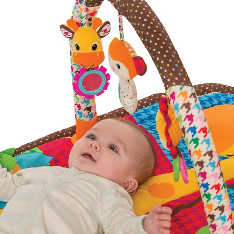 Infantino Llc Take Play Safari Activity Gym Play Mat Walmart