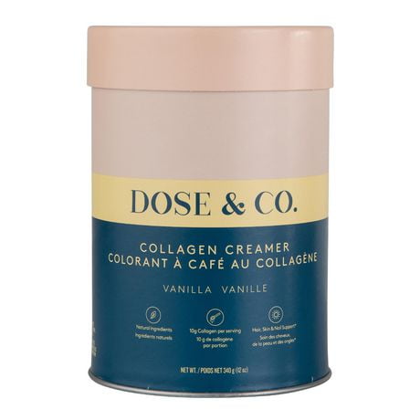 Dose & Co Vanilla Collagen Creamer, 340 g