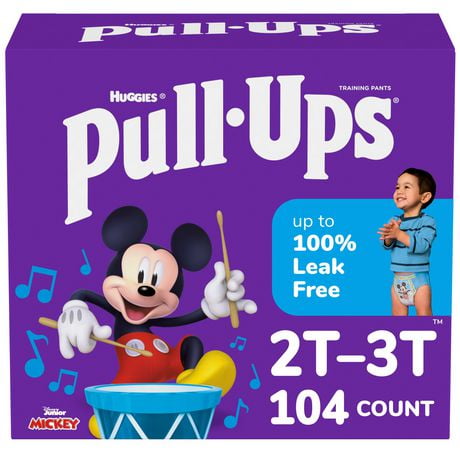 Pull-Ups Boys' Potty Training Pants, Economy Pack, Size: 2T - 6T | 104-66 Count