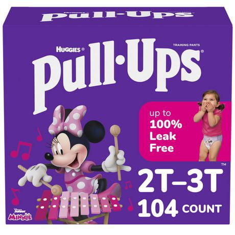Pull-Ups Girls' Potty Training Pants, Economy Pack, Size: 2T - 6T | 104 - 66 Count