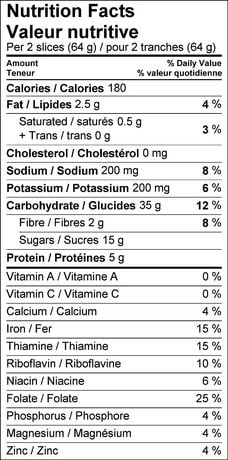 Sunmaid Sun Maid 174 Raisin Cinnamon Swirl Bread Walmart Canada