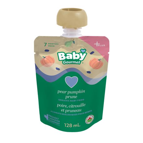 Baby Gourmet Pear Pumpkin Prune Organic Baby Food Puree ...