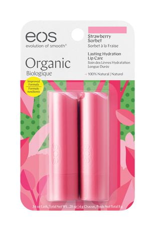 EOS Strawberry Sorbet Lip Balm Stick 2 Pack | Walmart Canada