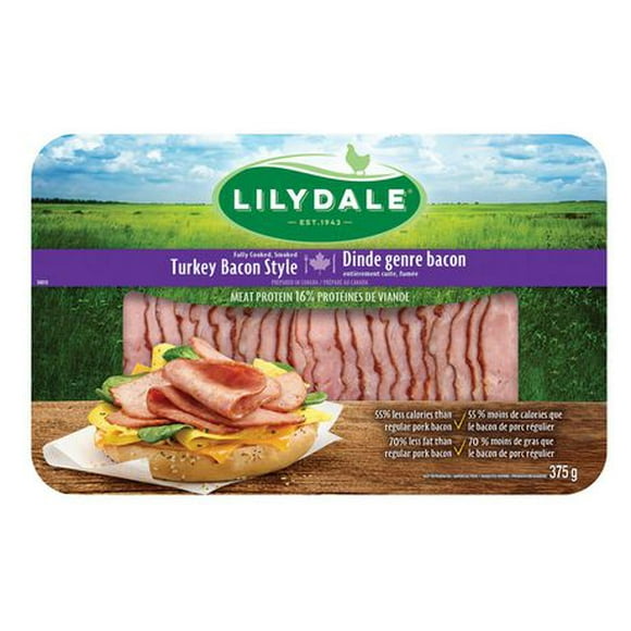 Lilydale Dinde Bacon 375g