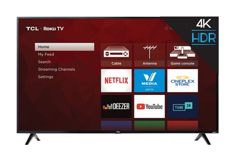 Tcl 65 4k Uhd Hdr Led Roku Smart Tv 65s421 Walmart Canada