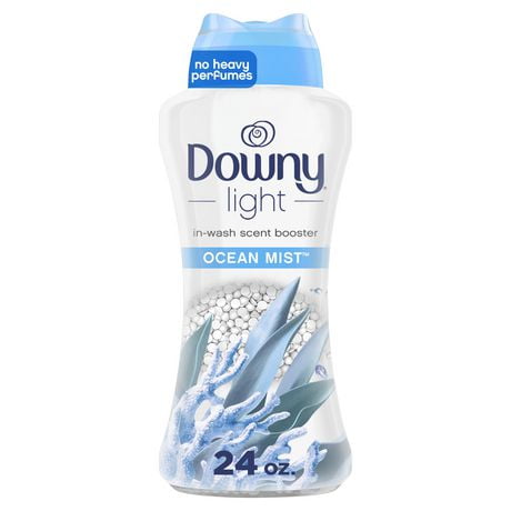 Downy Light Laundry Scent Booster Beads for Washer, Ocean Mist, with No Heavy Perfumes, 680G