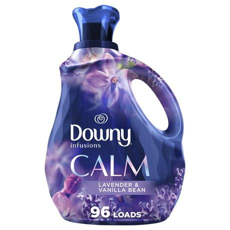 Downy Infusions Laundry Fabric Softener Liquid, CALM, Soothing Lavender and Vanilla Bean, 1.89L