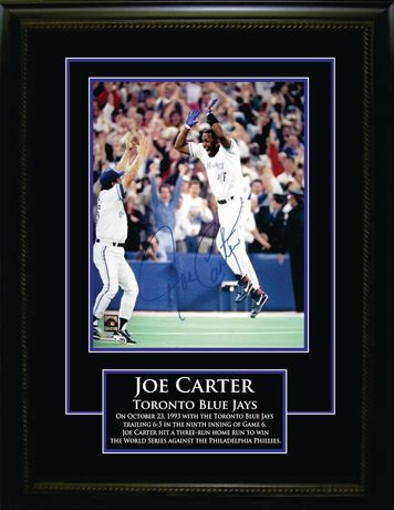 Joe Carter Signed 8x10 Blue Jays World Series Home Run Celebration