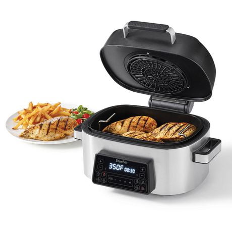Starfrit 7-in-1 Indoor Air Fryer Grill, 6.3 Qt Capacity
