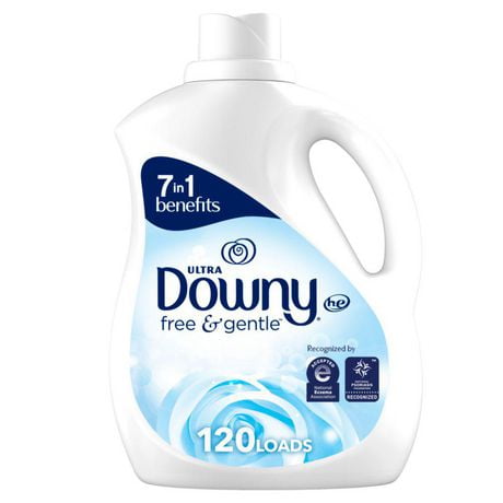 Downy Ultra Free & Gentle Laundry Liquid Fabric Softener (Fabric Conditioner), Hypoallergenic, 120 Loads, 2.63L