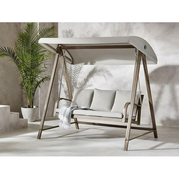 Better Homes & Gardens Prado Patio Outdoor Swing - Brown, Faux wood finish