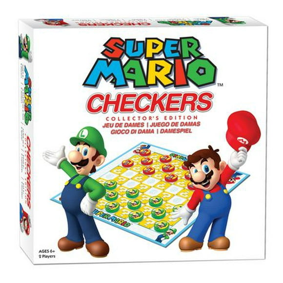 Super Mario Checkers Board Game - Bilingual