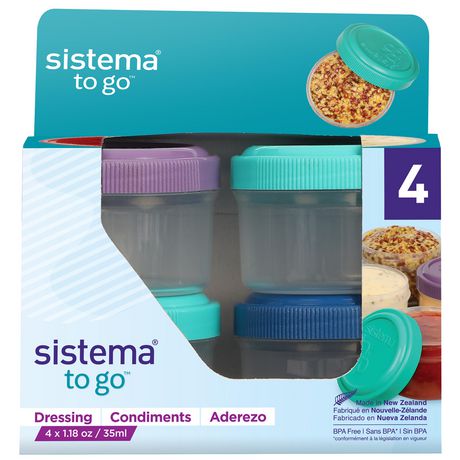 Sistema to Go Dressing Food Storage Containers | Walmart ...