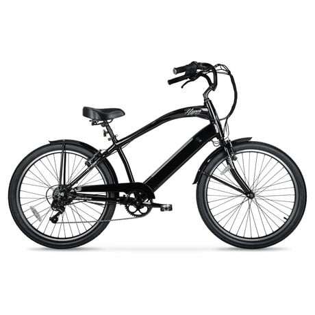 Hyper E-Ride 26" Men's 36V Electric Cruiser E-Bike with Pedal-Assist, 250W Motor, Black