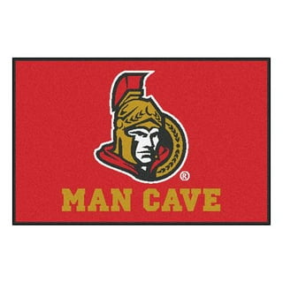 Bonnet en tricot à revers avec logo principal des Sénateurs d'Ottawa de  marque Fanatics rouge pour homme avec pompon