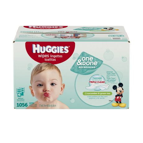 Huggies One & Done Refreshing Baby Wipes, Scented | Walmart Canada