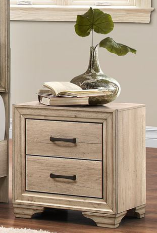 Topline Home Furnishings Light Elm Night Stand Light Elm