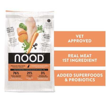 NOOD Cage-Free Chicken | Small Breed Dry Dog Food | With Superfoods, 7kg
