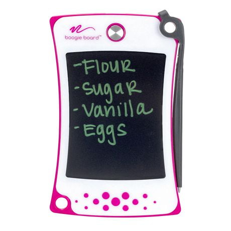 Boogie Board Jot Tablette d'écriture LCD 4.5 | Papier intelligent pour dessin et prise de notes | Comprend eWriter Rose et stylet