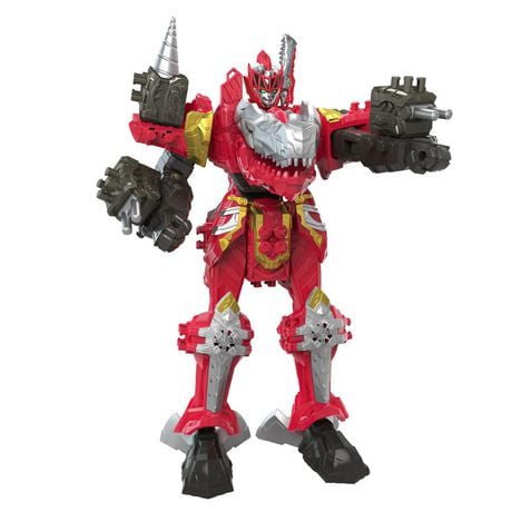 Power Rangers Dino Fury T-Rex Champion Zord For Kids Ages 4 and Up Morphing Dino Robot Zord with Zord Link Mix-and-Match Custom Build System