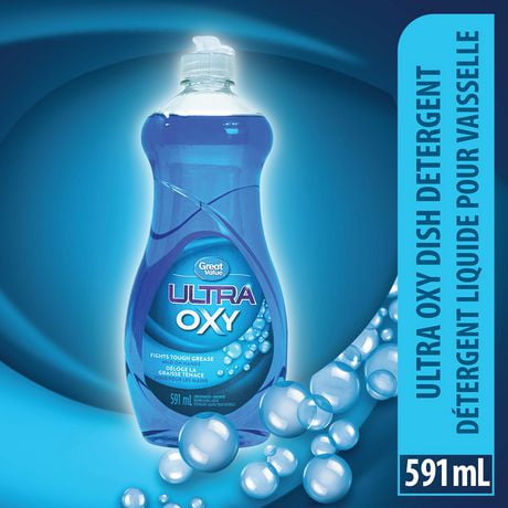 Détergent liquide concentré pour vaisselle Ultra Oxy Great Value 591 ml