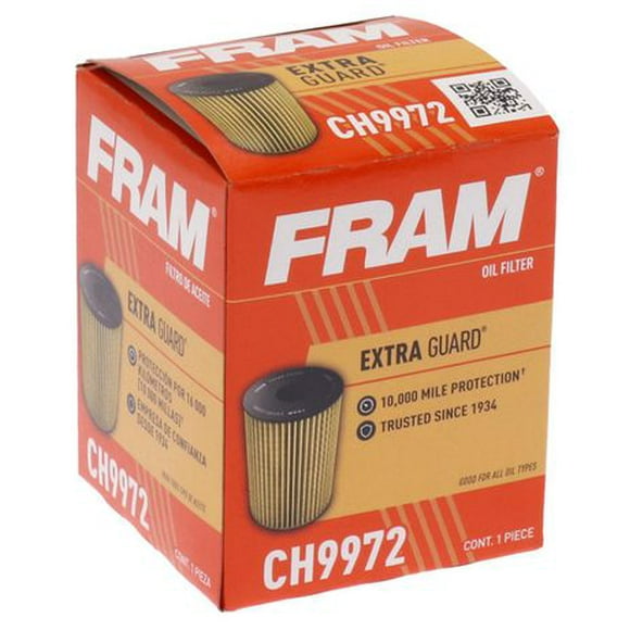 FRAM CH9972 Extra Guard® Cartridge Oil Filter, 1 oil filter
