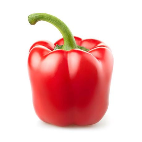 Pepper, Red Bell, Sold in singles, 0.12 - 0.24 kg