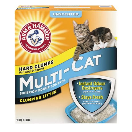 Arm & HAMMER™ Multi-Cat Fragrance Free Clumping CAT Litter, 12.7 kg