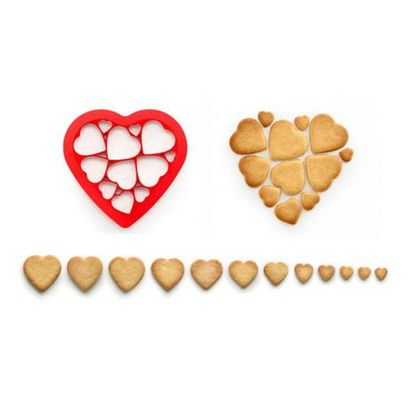 Lekue Hearts Cookie Puzzle Cutter
