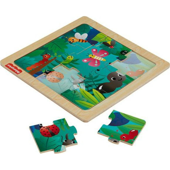 Fisher-Price Wooden Jigsaw Puzzle Jungle Theme